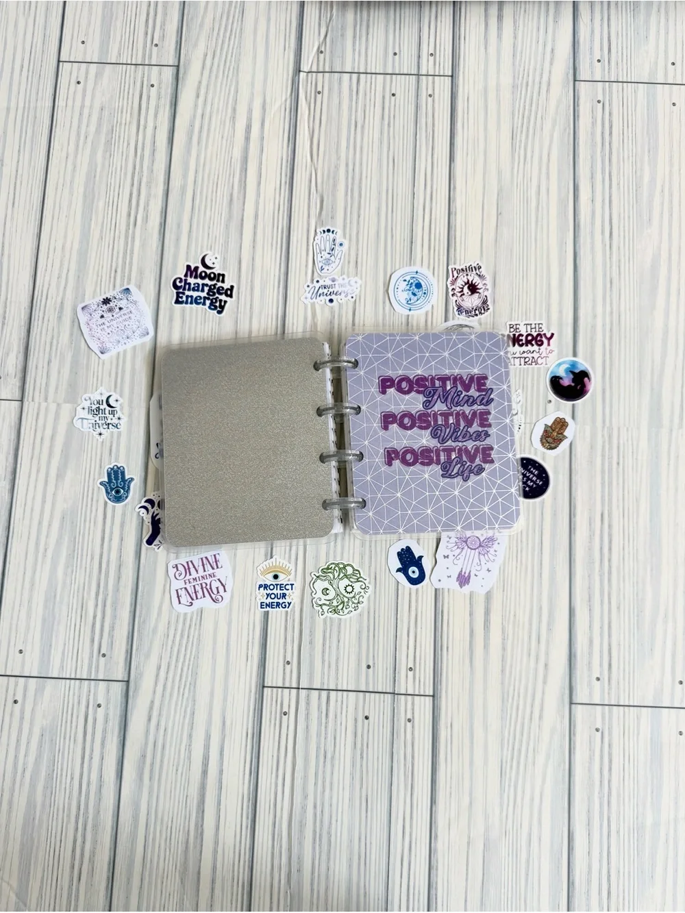 Positive Mind Purple Disc-Bound Planner